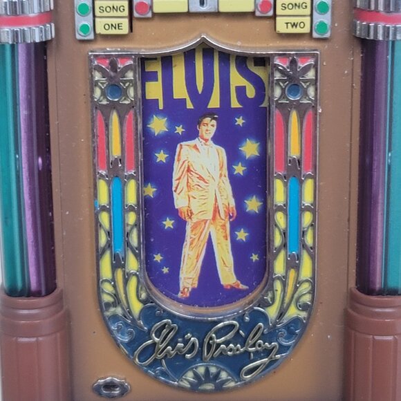 Vintage  Carlton Cards 1997 Elvis Jukebox Lights Music Ornament 3rd in A Series - Picture 5 of 17